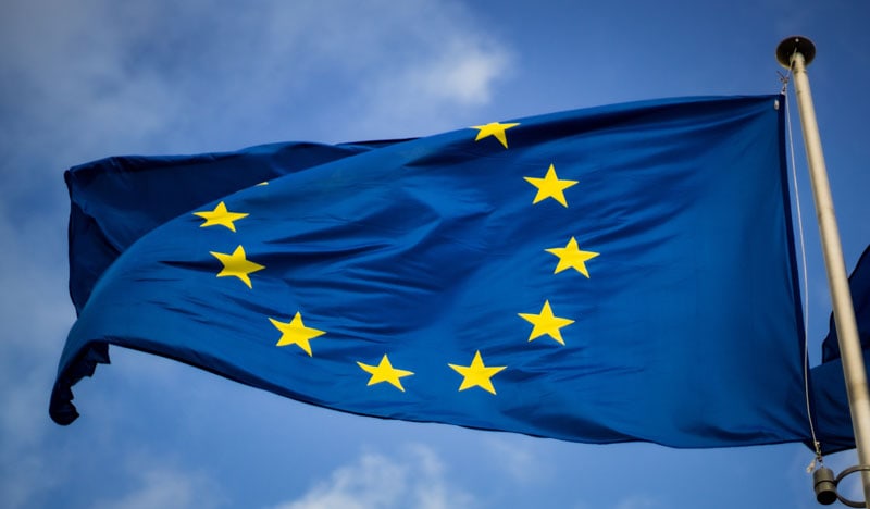 Krajowy transport drogowy 1 flaga Unii Europejskiej
